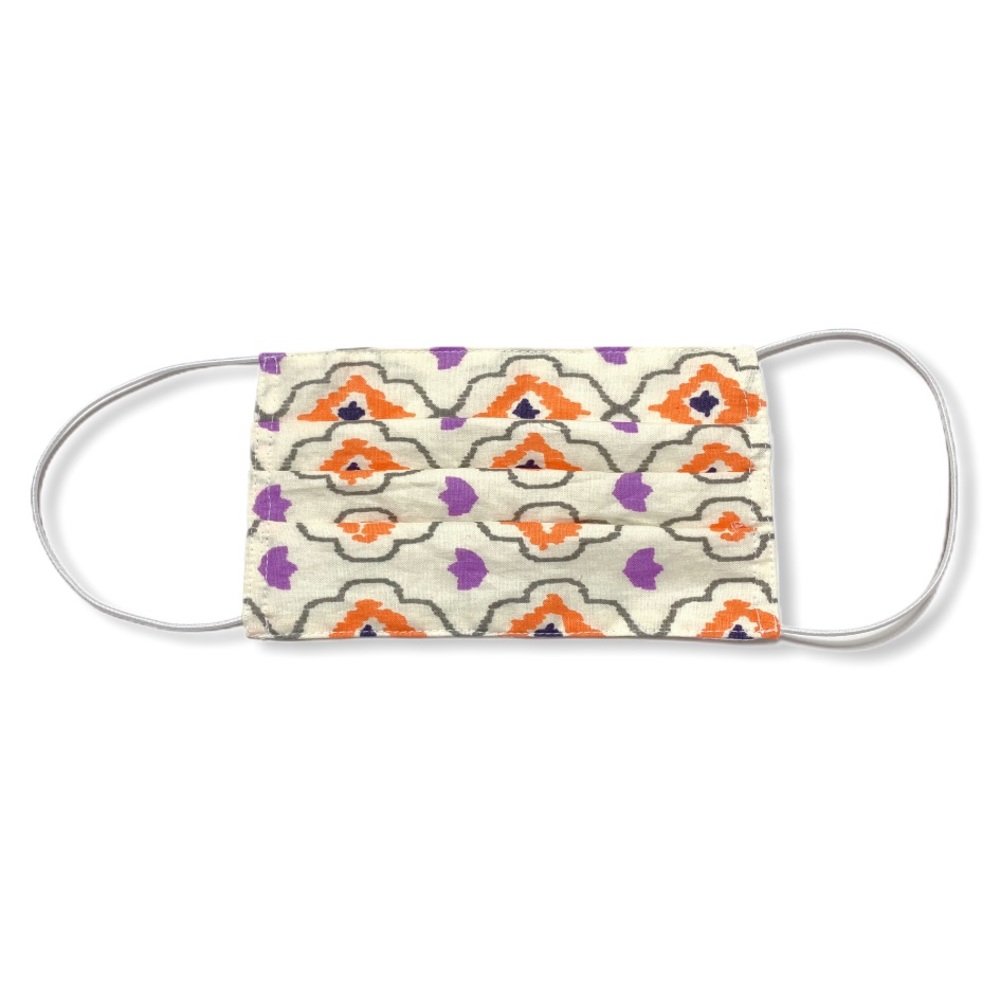 Washable & Reusable Flower Print Cotton Face Mask - Picture 4 of 4